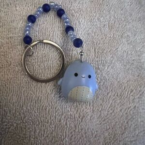 Squishmallow Samir Whale Keychain